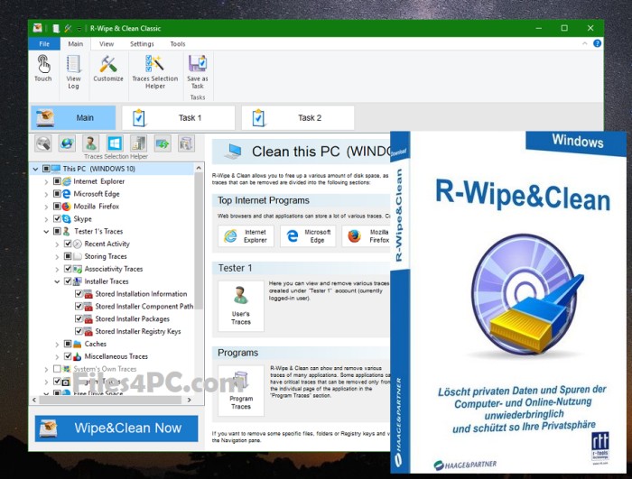 download r-wipe & clean serial number