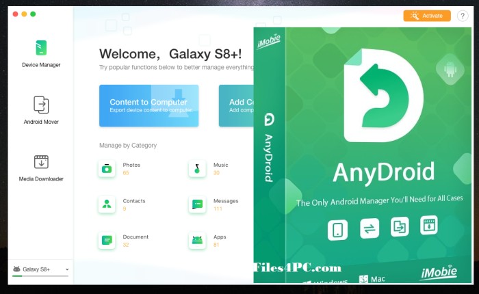 download anydroid for window 8