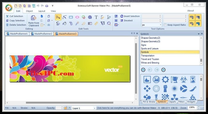 EximiousSoft Banner Maker Pro 3.66 Full Version Interface