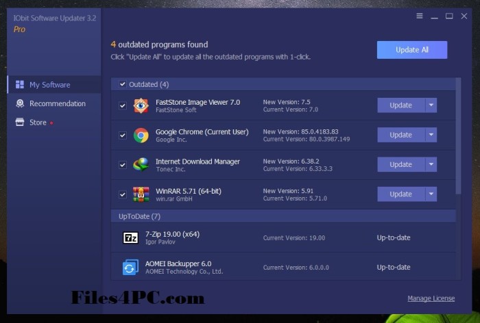 IObit Software Updater Pro 6.1.0.10 download the last version for mac
