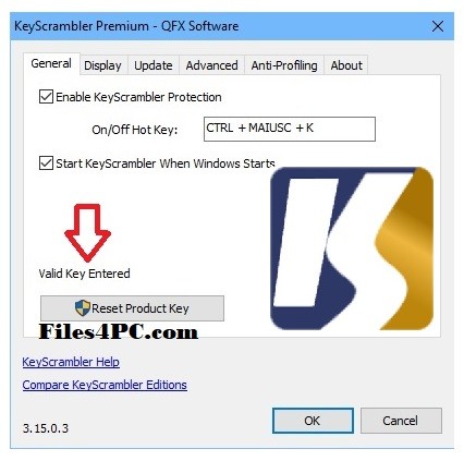 KeyScrambler Premium Full Version Interface
